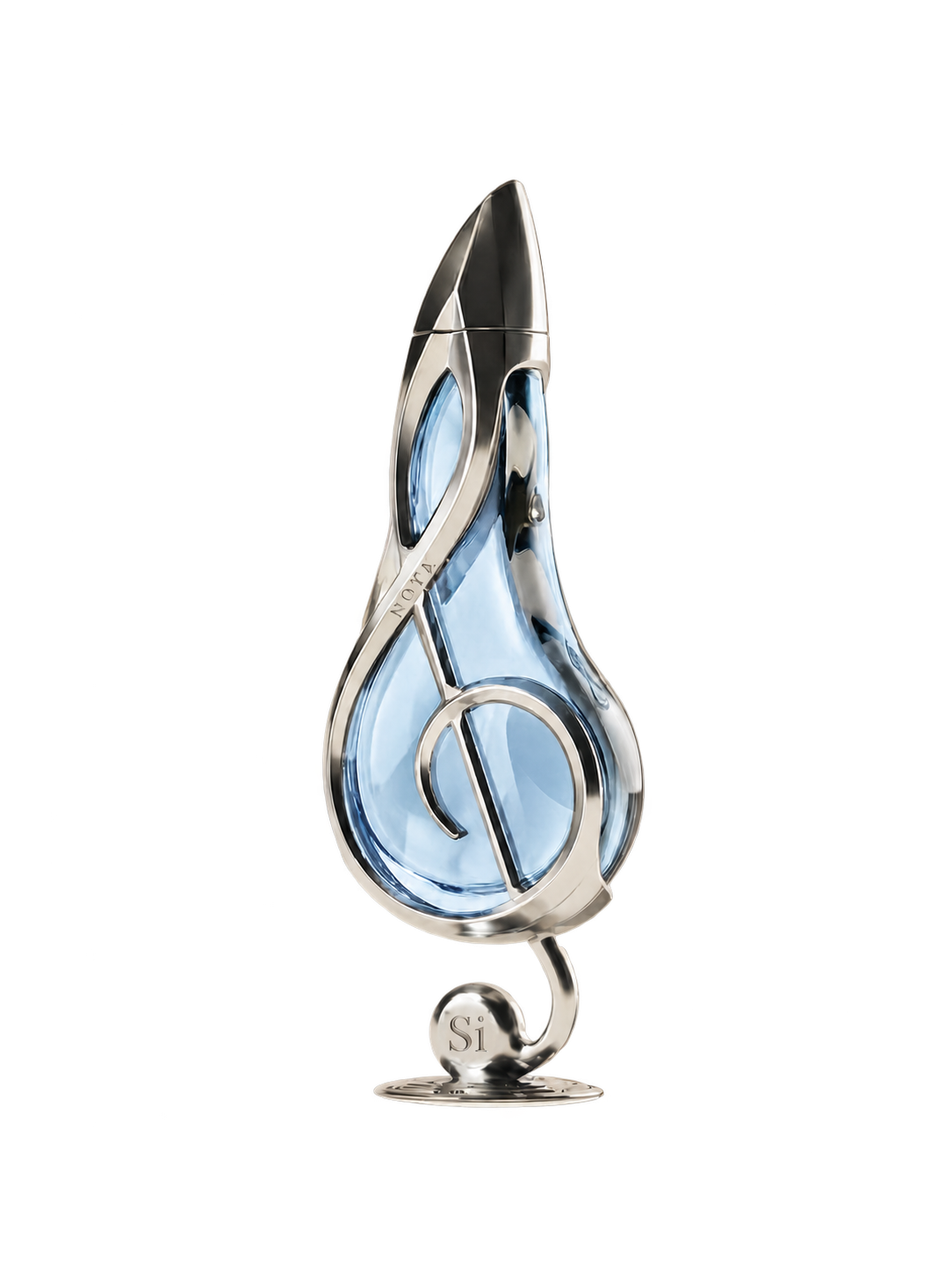 Nota Si sculptural fragrance bottle.